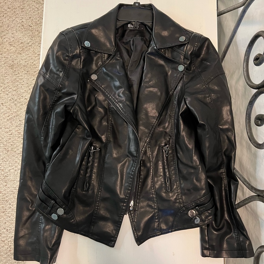 Blue B Collection Leather Jacket